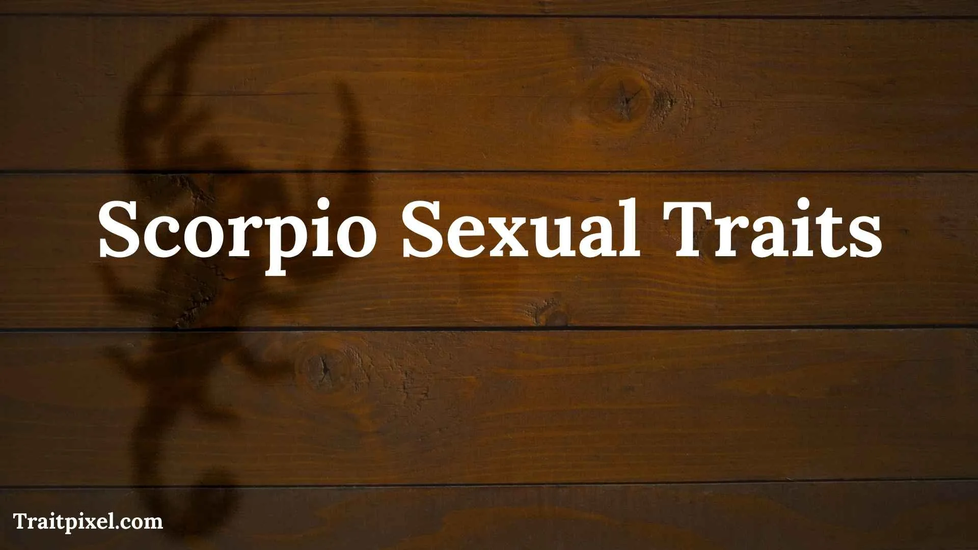 scorpio sexual traits